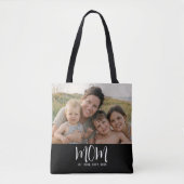 Mom Established Script Black Photo  トートバッグ (正面)