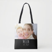 Mom Established Script Black Photo トートバッグ (正面)