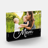 Mom Established Script Black Photo フォトブロック (左)