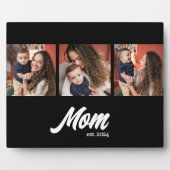 Mom Established Script Black Photo フォトプラーク (正面)
