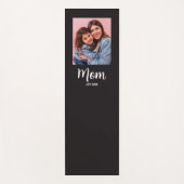 Mom Established Script Black Photo  ヨガマット (正面)