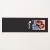 Mom Established Script Black Photo  ヨガマット (正面(横))