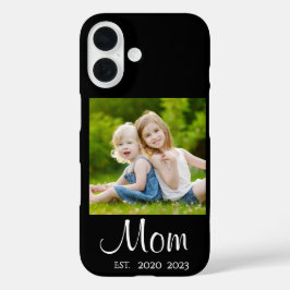 Mom Established Script Black Photo Case Mate  iPhone 16ケース