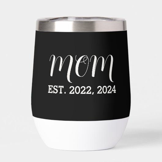 Mom Established Script Black Photo Thermal (背面)