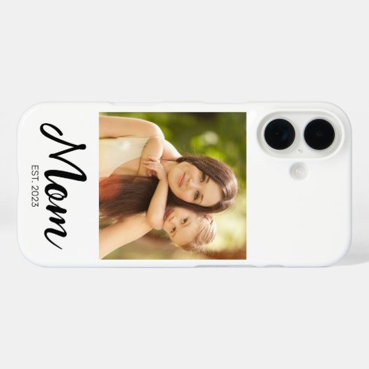 Mom Established Script Photo  Case-Mate iPhoneケース (裏面 (横))