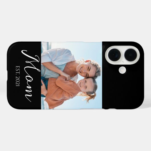 Mom Established Script Photo  Case-Mate iPhone iPhoneケース (裏面 (横))