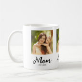 Mom Established Script Photo Coffee Mug コーヒーマグカップ (左)