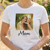 Mom Established Script Photo  Tシャツ