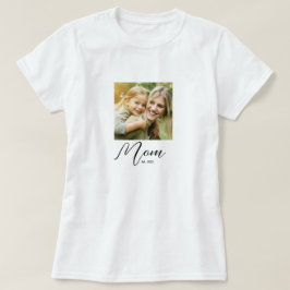 Mom Established Script Photo T-Shirt Tシャツ