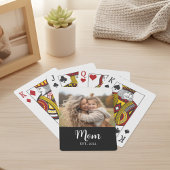 Mom Established Script Text Black Photo トランプ