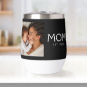 Mom Established Typography Black Photo