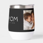 Mom Established Typography Black Photo (左面)