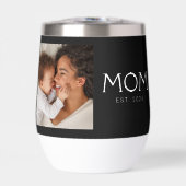 Mom Established Typography Black Photo (正面)