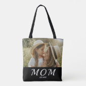 Mom Established White Script Photo Tote Bag トートバッグ (裏面)