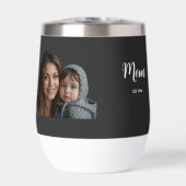 Mom Established Year ブラックモダンスクリプト  (正面)