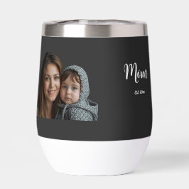 Mom Established Year ブラックモダンスクリプト
