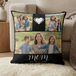 Mom EstablishedScript Black 3 Photo クッション