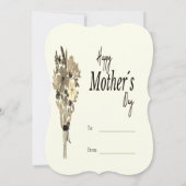 Mom Ever最高の – マザーズデイパーソナライズされたカードウィット (裏面)