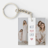 Mom Ever最高の – 写真パーソナライズされたキーチェーン キーホルダー (正面)