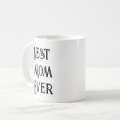 Mom Ever最高の Photo Mag -名前をカスタムする母の日 コーヒーマグカップ (正面左)