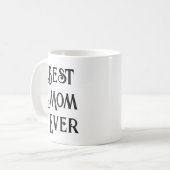 Mom Ever最高の Photo Mag -名前をカスタムする母の日 コーヒーマグカップ (正面左)
