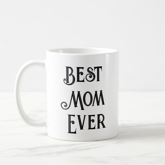 Mom Ever最高の Photo Mag -名前をカスタムする母の日 コーヒーマグカップ (左)