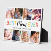 Mom Ever 最高の 8 Photo Collage フォトプラーク (側面)