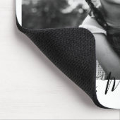 Mom Ever 最高の Black and White Script Photo マウスパッド (コーナー)