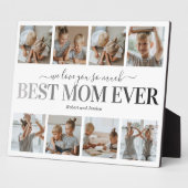 Mom Ever 最高の Childrenの写真 フォトプラーク (側面)