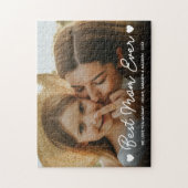 Mom Ever 最高の Full Photo Mothers Dayハートスクリプト ジグソーパズル (縦)