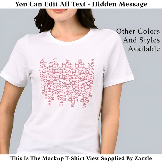Mom Ever 最高の Hidden Message 141PWモダン引用文 トライブレンドＴシャツ