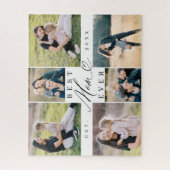 Mom Ever 最高の Momスクリプトハート写真コラージュ ジグソーパズル (縦)