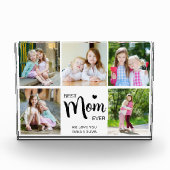 Mom Ever 最高の Mothers Day白黒フォトブロック フォトブロック (正面)