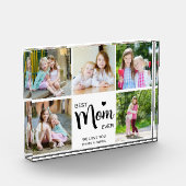 Mom Ever 最高の Mothers Day白黒フォトブロック フォトブロック (左)