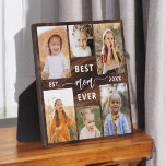 Mom Ever 最高の - Mother's Day Photo Wood Collage フォトプラーク<br><div class="desc">お祝母さん最高のは「お母さん前」母の日の写真コラージュのプラーク。大切パーソナライズされたな写真のコラージュが美しく並び、特別な瞬間や思い出を捉える。心のこもったメッセージ「最高のMom Ever」は愛情のあるtouchを加える。仕上げ高品質の素材お洒落で作られ、自宅での展示に最適。この意味のある記念の贈り物は、母の日、誕生日、または任意の大事な行事のための理想的な贈り物であり、愛を称え、あなた共有を結びつける。</div>