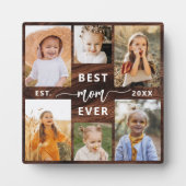Mom Ever 最高の - Mother's Day Photo Wood Collage フォトプラーク (正面)