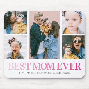 Mom Ever 最高の Photo Collageマウスパッド マウスパッド