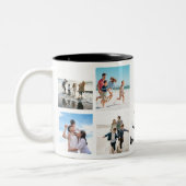 Mom Ever 最高の Photo Grid母の日プレゼント ツートーンマグカップ (左)