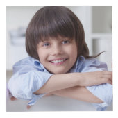 MOM EVER 最高の PINKフローラ写真コラージュ フォトキューブ (正面)