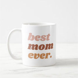 Mom Ever 最高の Pink Boho Photo Coffee Mug コーヒーマグカップ
