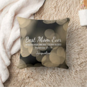 MOM EVER 最高の PROV 31セピア《写真》ぼけ味パーソナライズされた クッション (ブランケット)