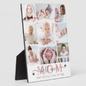 Mom Ever 最高の Script 9フォトコラージュハートカスタム フォトプラーク (側面)