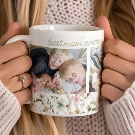 Mom Ever 最高の Wildflower写真 コーヒーマグカップ