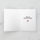 MOM EVER 最高のPINKデイジーマザーズDay Card Sweet カード (内部)