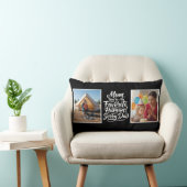 Mom Favorite Human Sorry Dad Two Photo Funny Black ランバークッション (椅子)