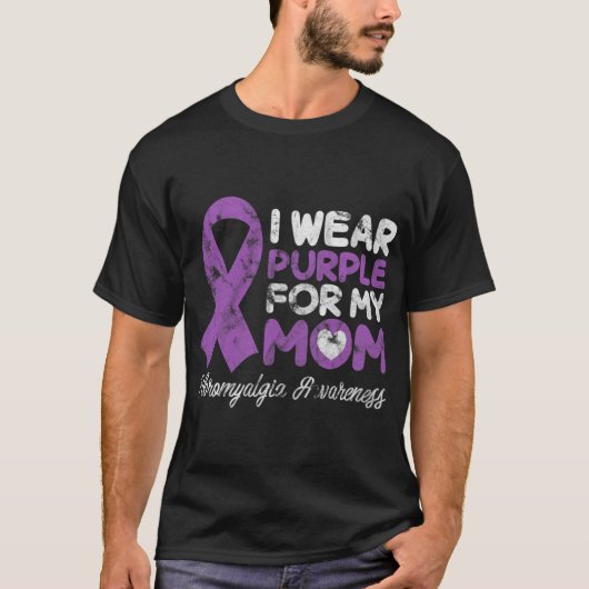 (Mom Fibro Mother Fibromyotisのサポートグランジ) Tシャツ (正面)