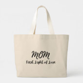 「MOM First Light of Love」引用文 ラージトートバッグ (裏面)