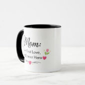 Mom First Love Forever Hero Coffee Mug マグカップ (正面左)