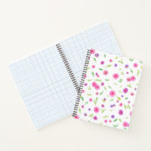 Mom Friends with Waterカラー花模様 ノートブック (内部)