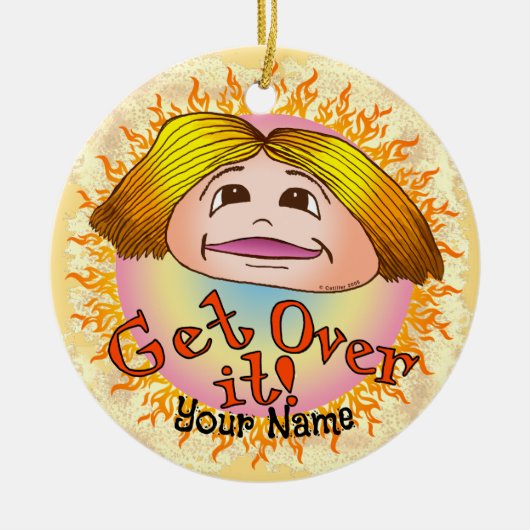 Mom Get Over It セラミックオーナメント (正面)